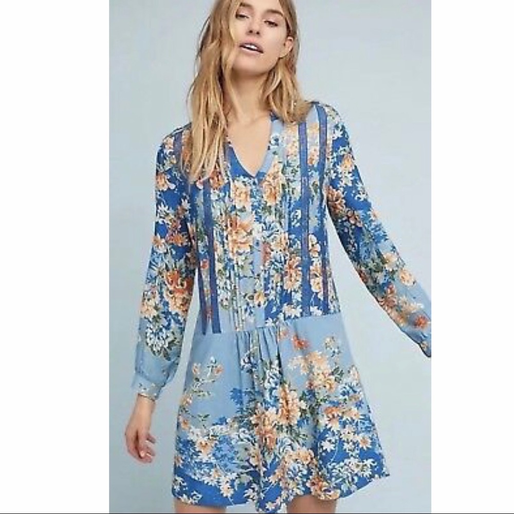 NWOT Anthropologie TINY Gaina Floral Lace Dress